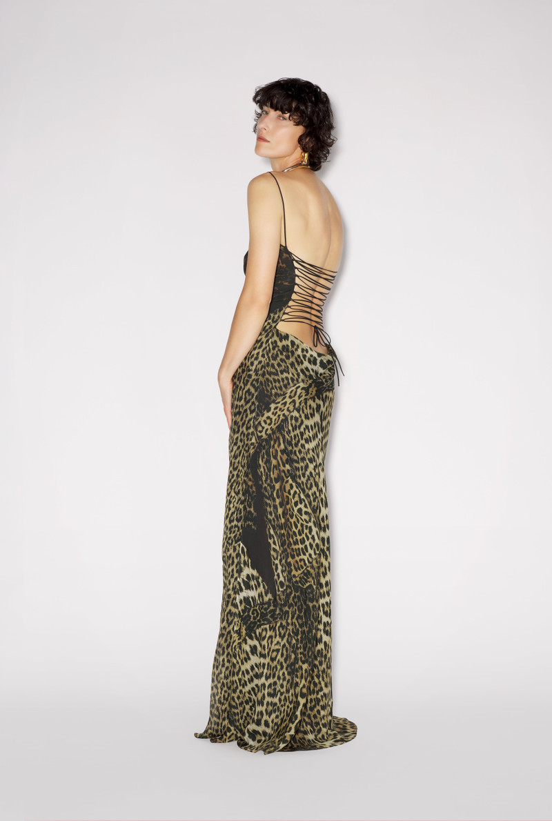 Jean Paul Gaultier THE COWL-NECK LEOPARD DRESS outlook