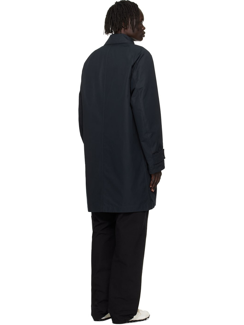 Navy 7100018 Weatherproof Cotton Canvas Long Coat 3
