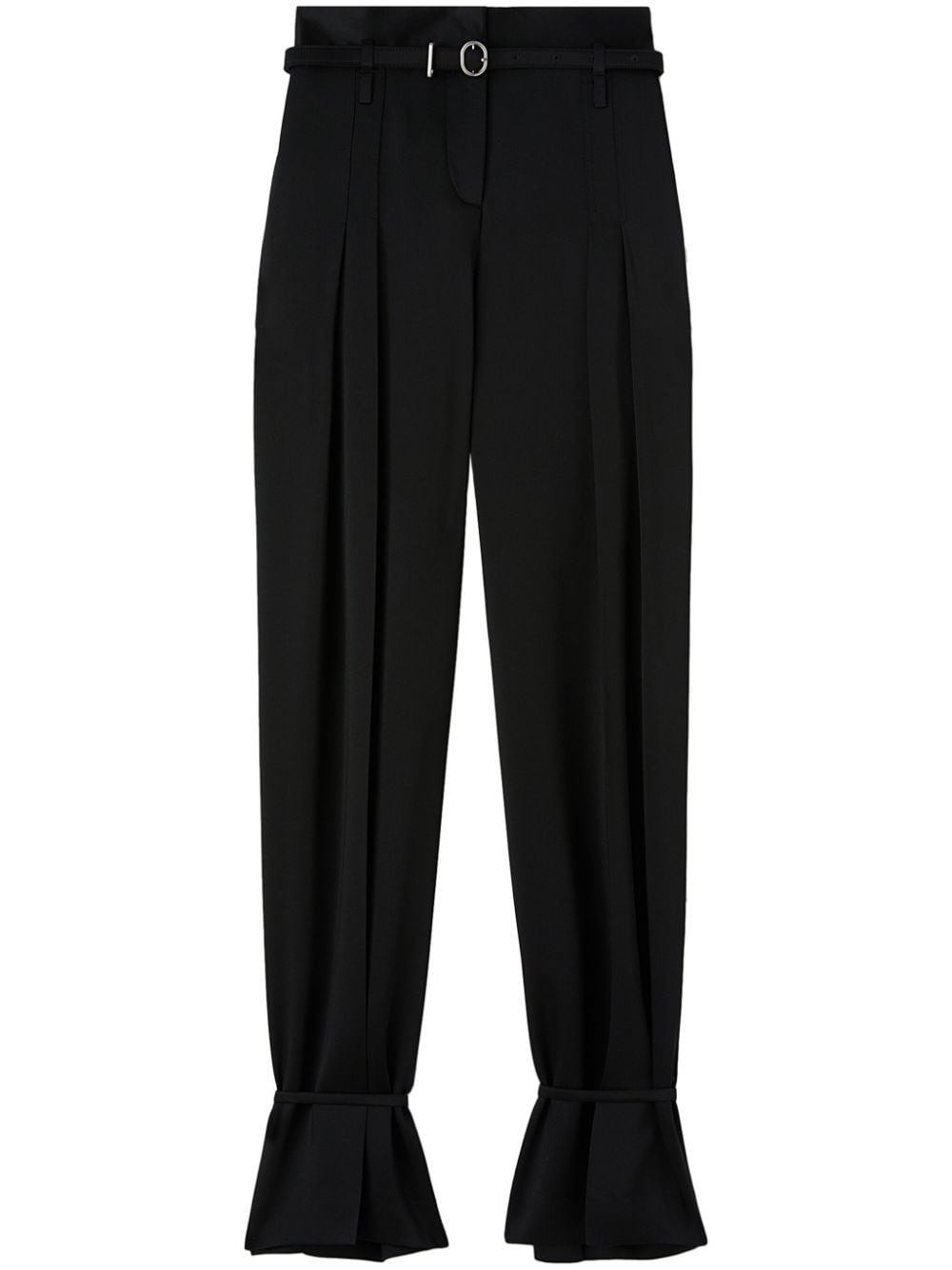 belted ankle-tie tailored trousers - 1