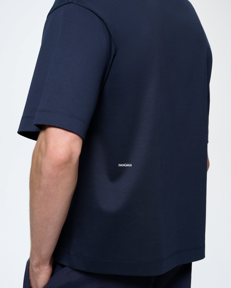Mens Interlock Oversized T-Shirt - Granite Navy 4