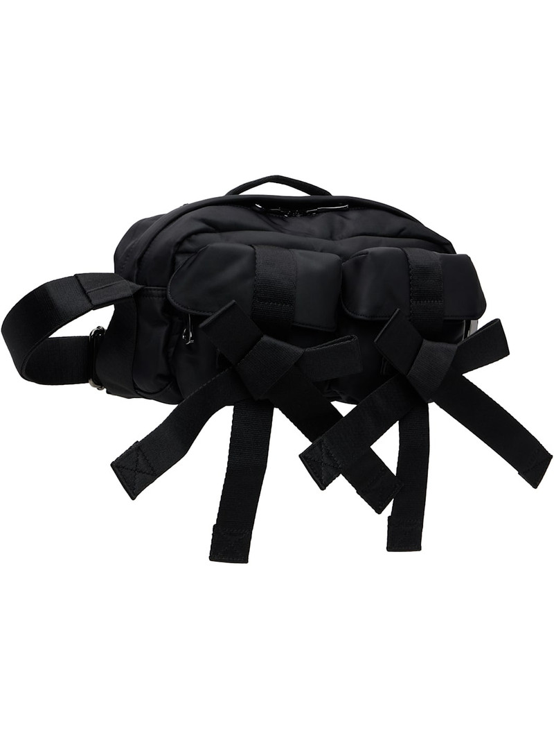 Simone Rocha Black Classic Bow Crossbody Bag outlook