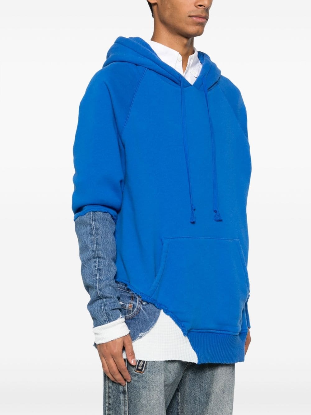 Fragment panelled hoodie - 3