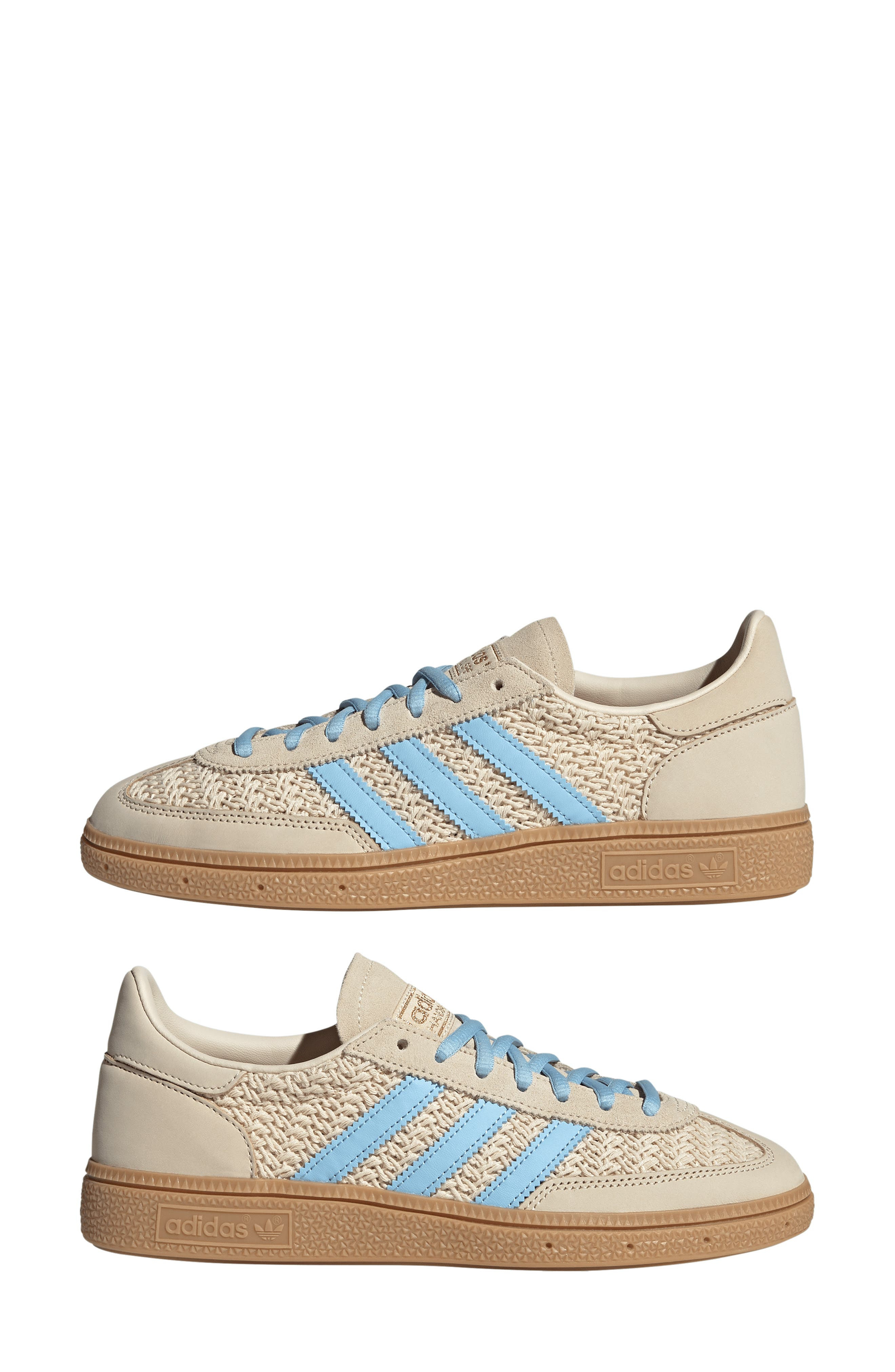 adidas Handball Spezial Sneaker in Sand Strata/Brown/Sky at Nordstrom - 8