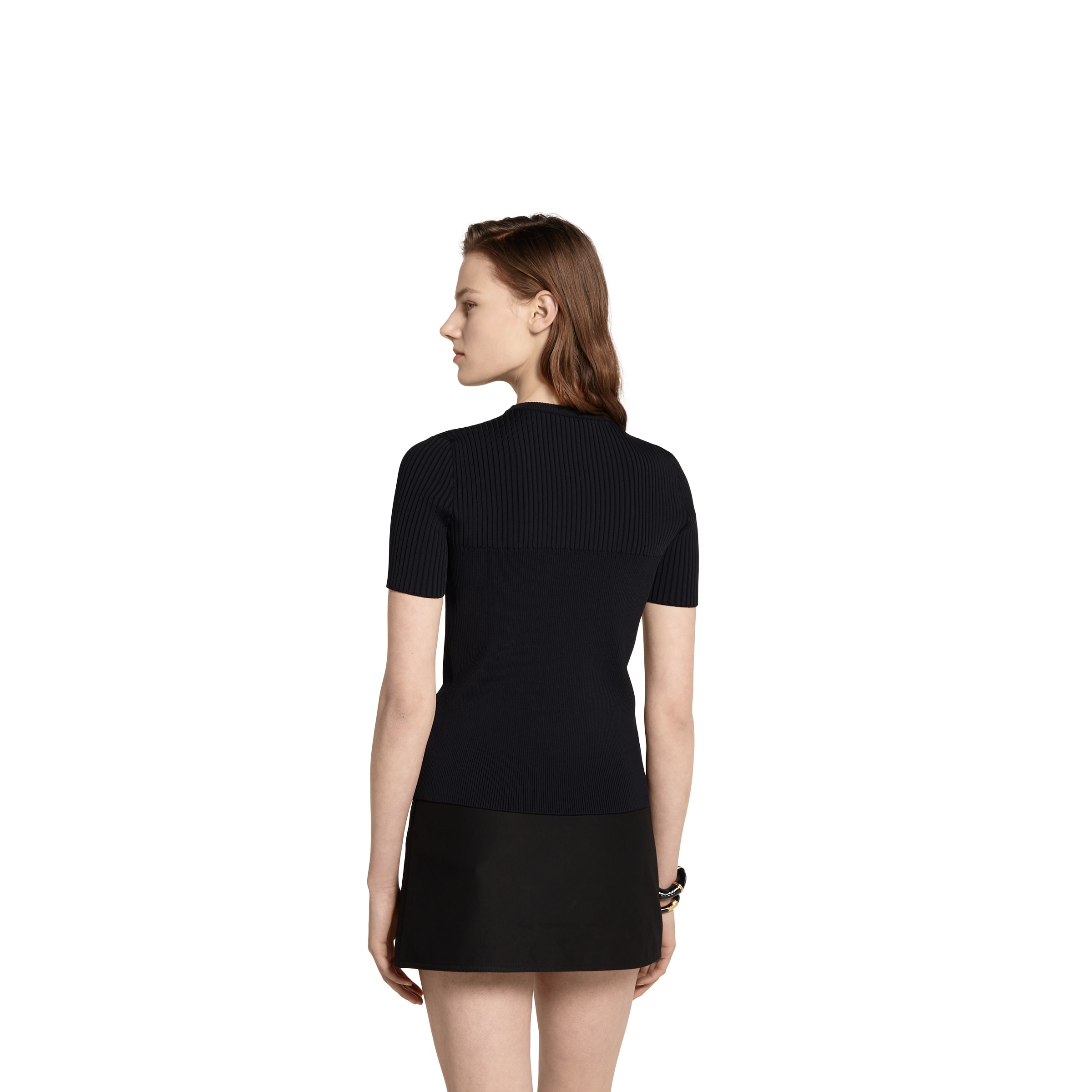 Rib fabric top with intarsia - 4