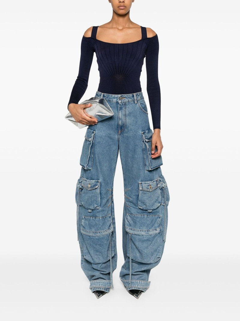 MUGLER scoop-neck bodysuit outlook