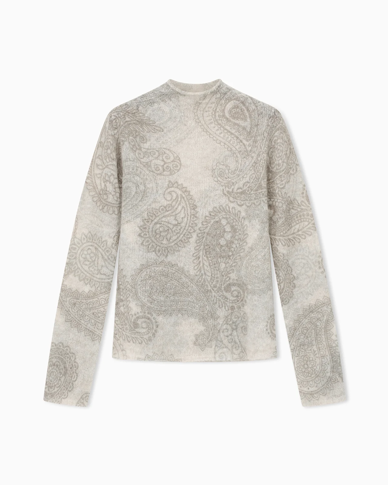 ALPACA SWEATER WITH PAISLEY PRINT BOTEH CAPSULE - 1