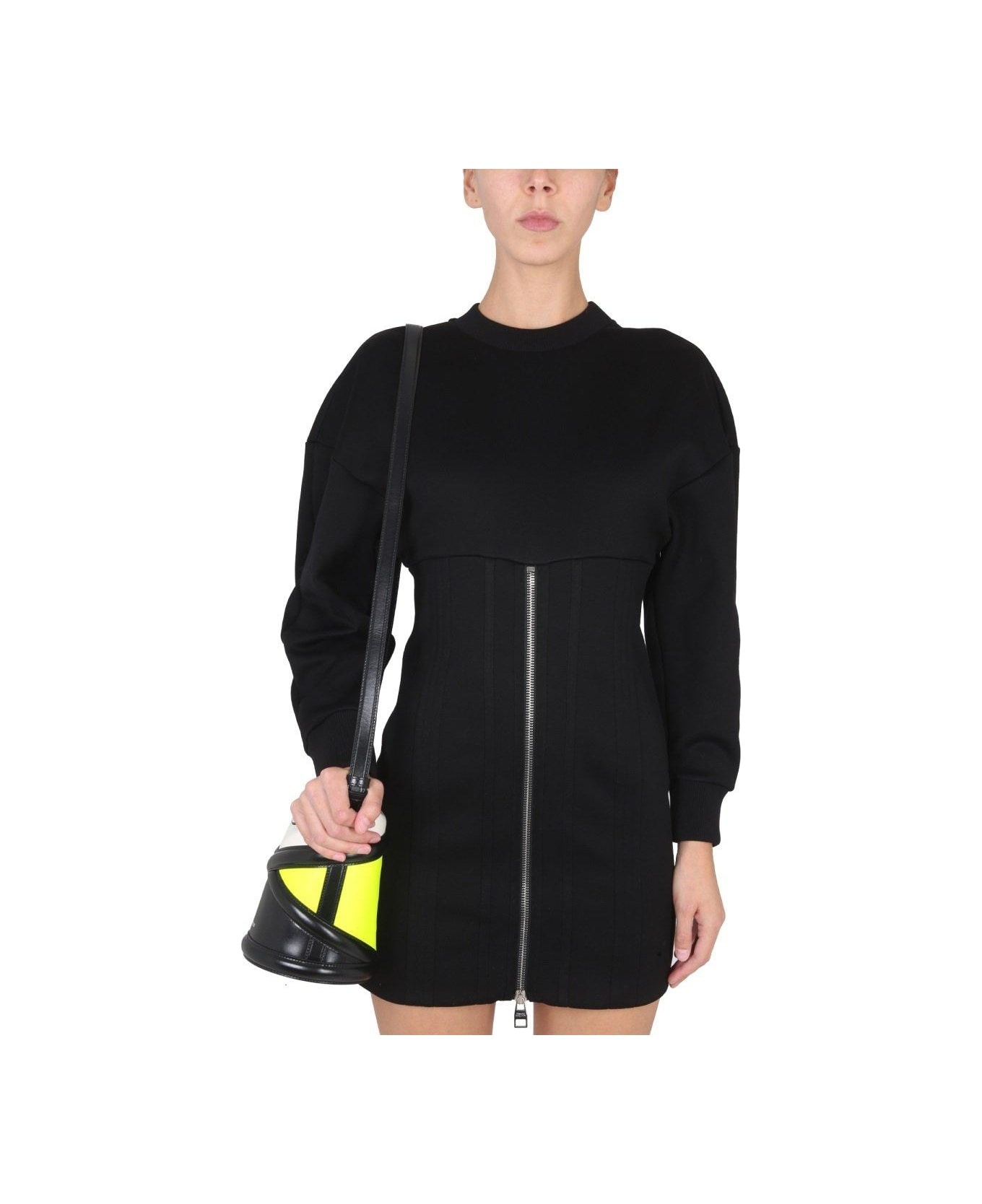 Zipped Long Sleeved Dress - 4
