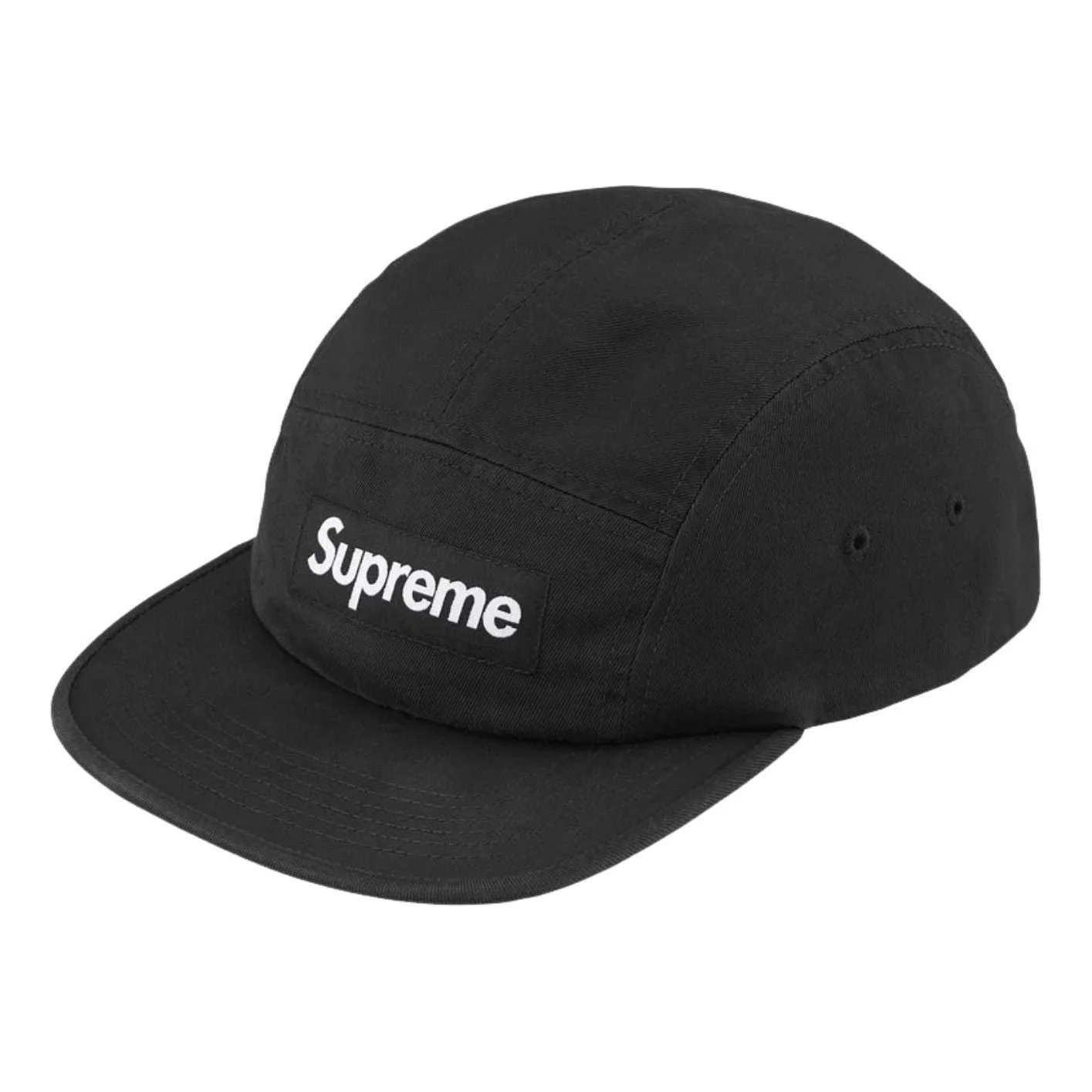 Supreme SS26 Washed Chino Twill Camp Cap 'Black' SUP-SS26-1000-BLK - 1