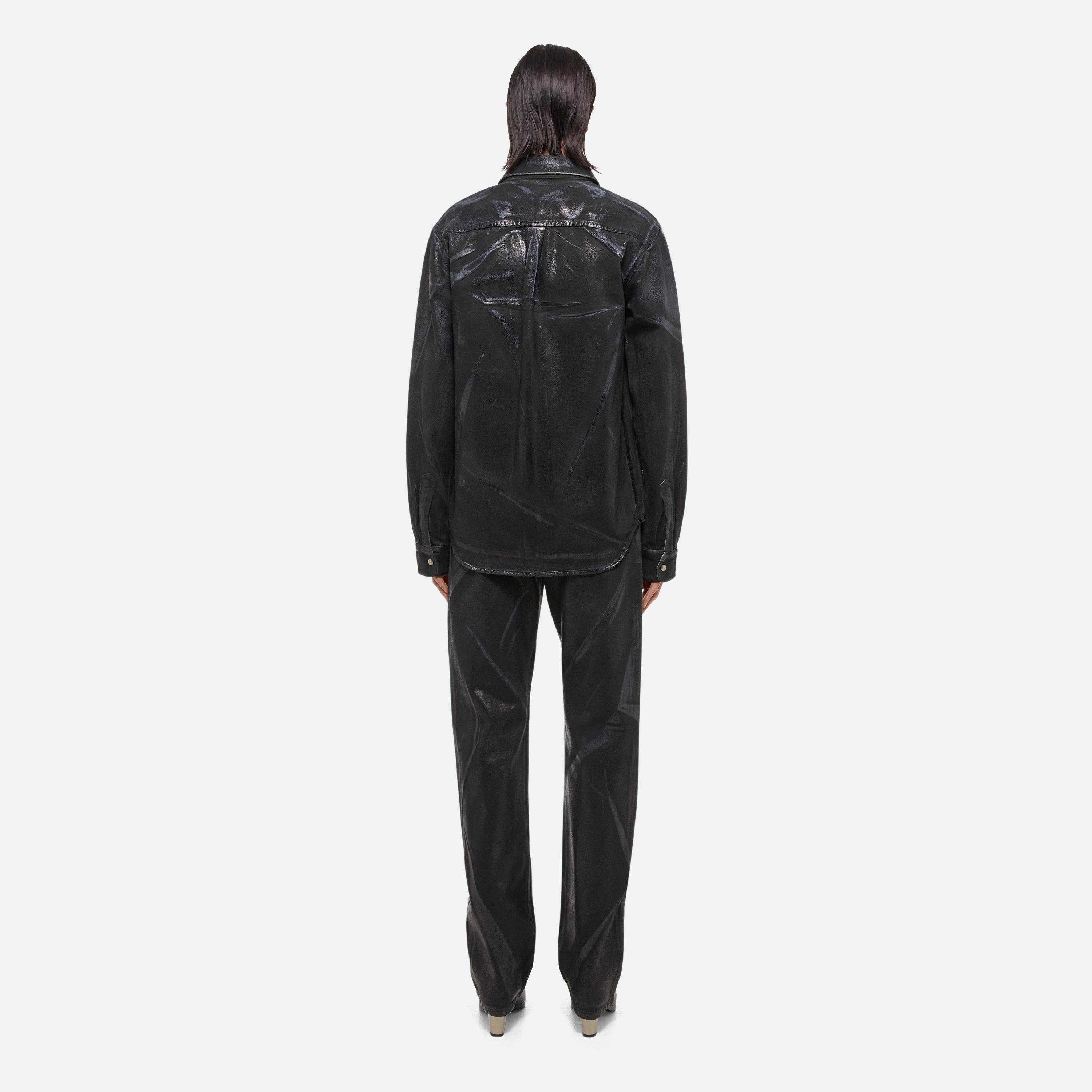 FOILED DENIM SHIRT JACKET - 8