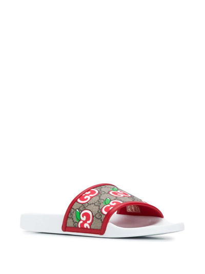 GUCCI GG apple print slides outlook