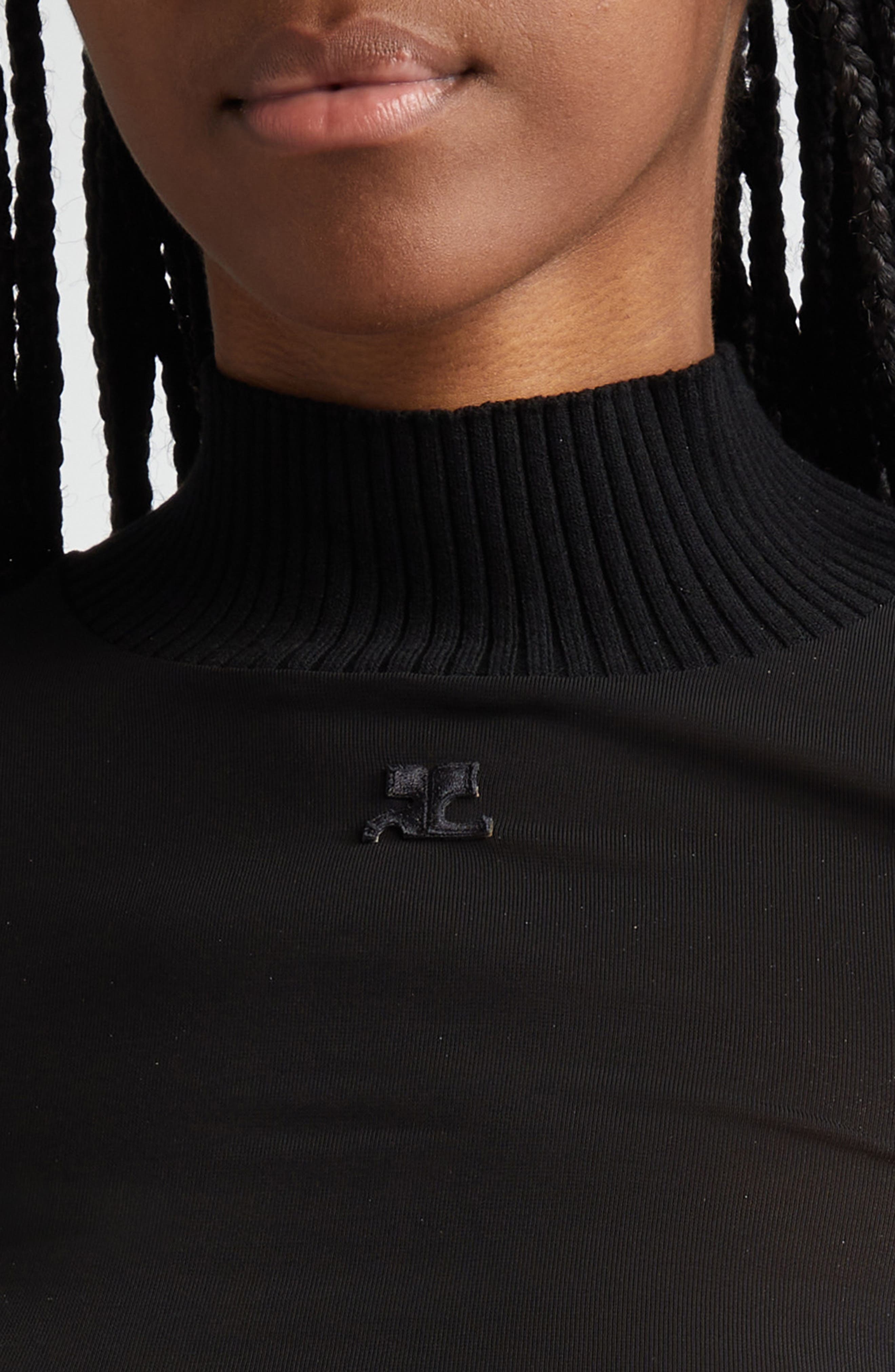 Courrèges Re-Edition Second Skin Top in Black at Nordstrom - 5