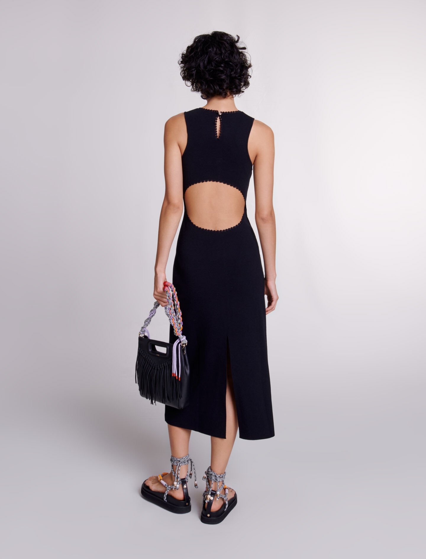 Cutaway knit maxi dress - 5