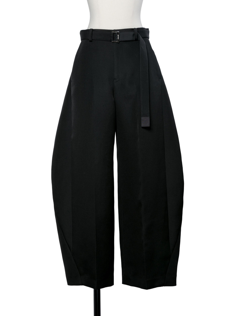 Double-Faced Silk Cotton Pants 1
