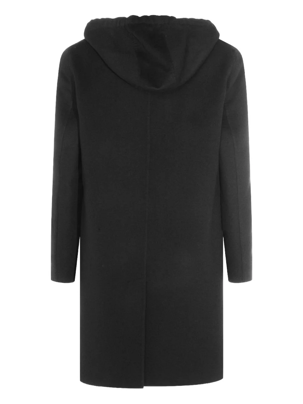 hooded button-down coat - 1