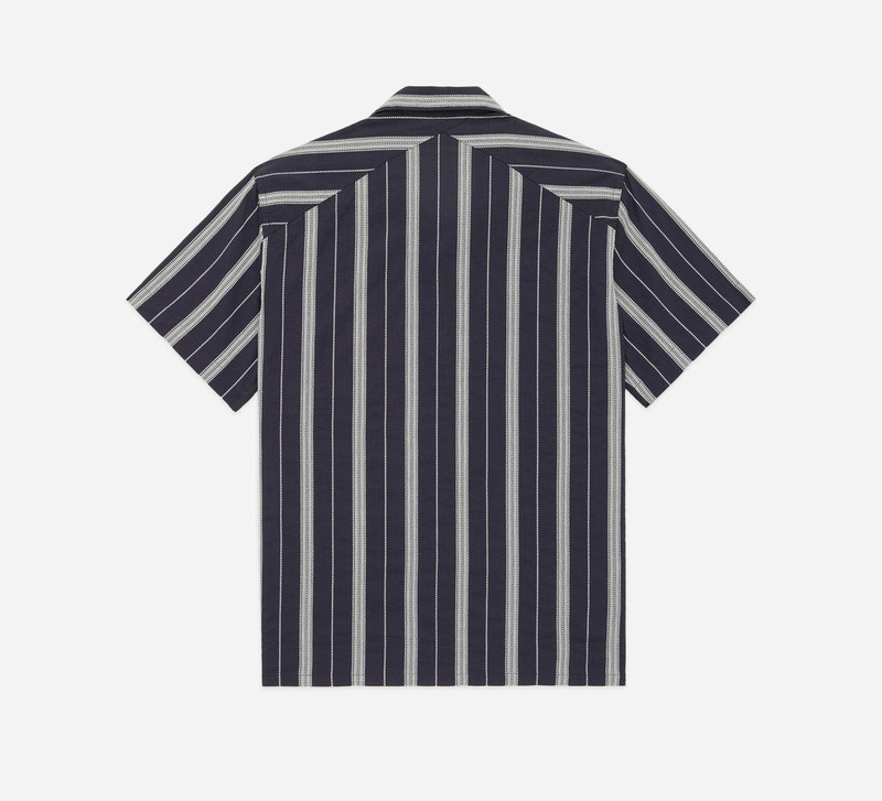3sixteen Cabana Shirt - Black Ticking Stripe outlook