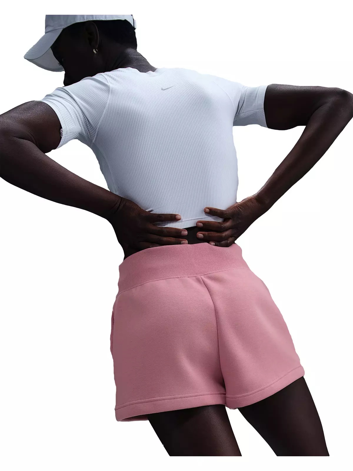 Women's Sportswear Phoenix Fleece High-Waisted Loose Shorts - Pink - 2