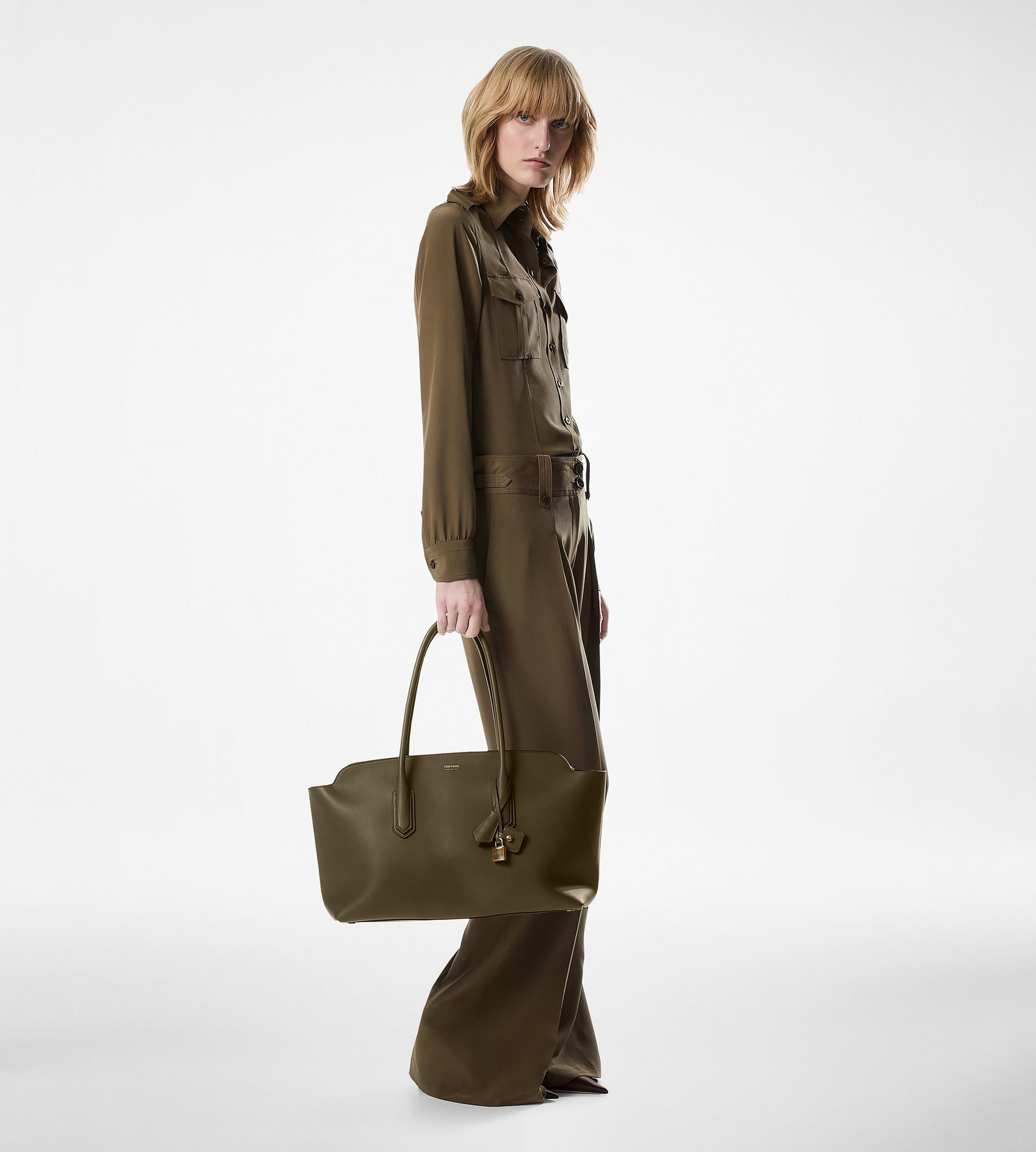 NATURAL GRAIN LEATHER ALEXANDER LARGE SHOULDER BAG - 6