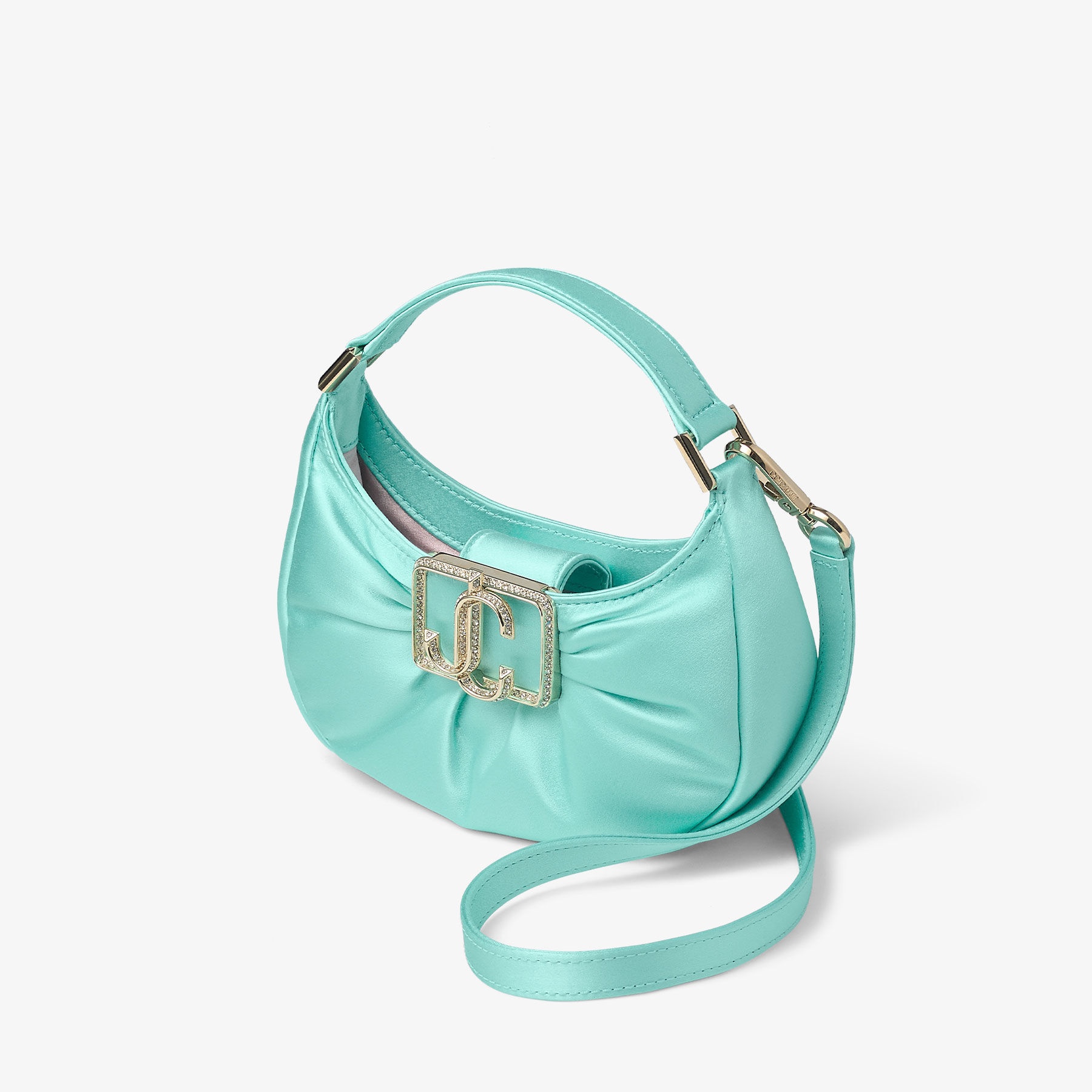 Edie Hobo Mini
Aqua Green Satin Mini Bag - 2
