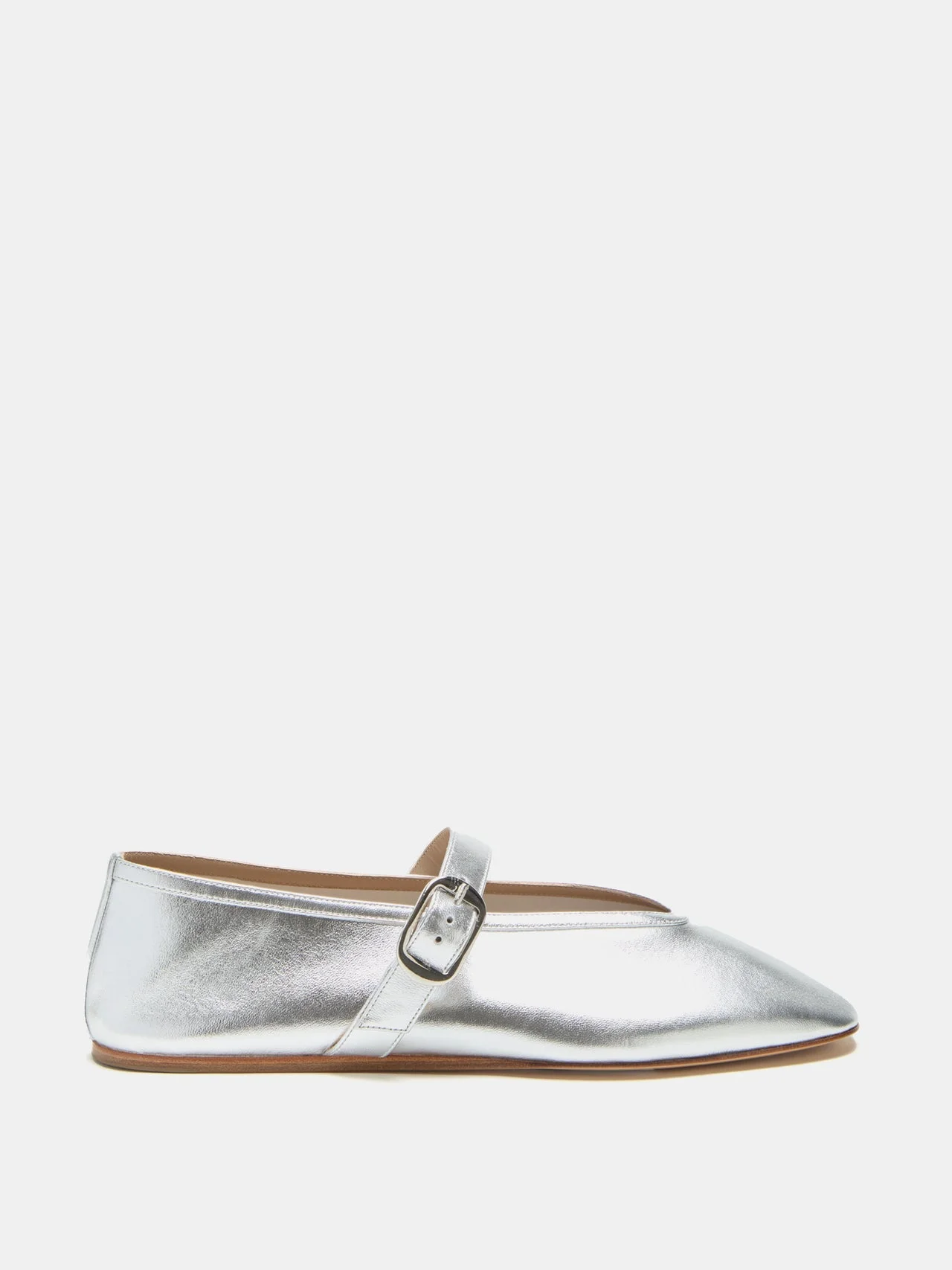 Stella Slipper / Metallic Silver Leather - 1