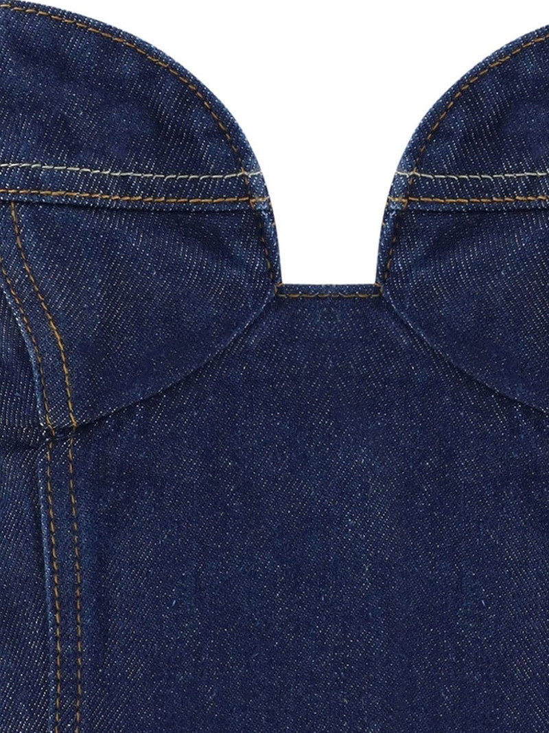 MAGDA BUTRYM denim corset top outlook