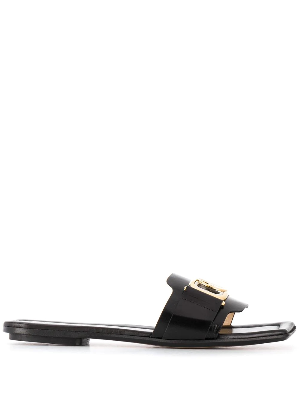 square toe leather sandals - 1