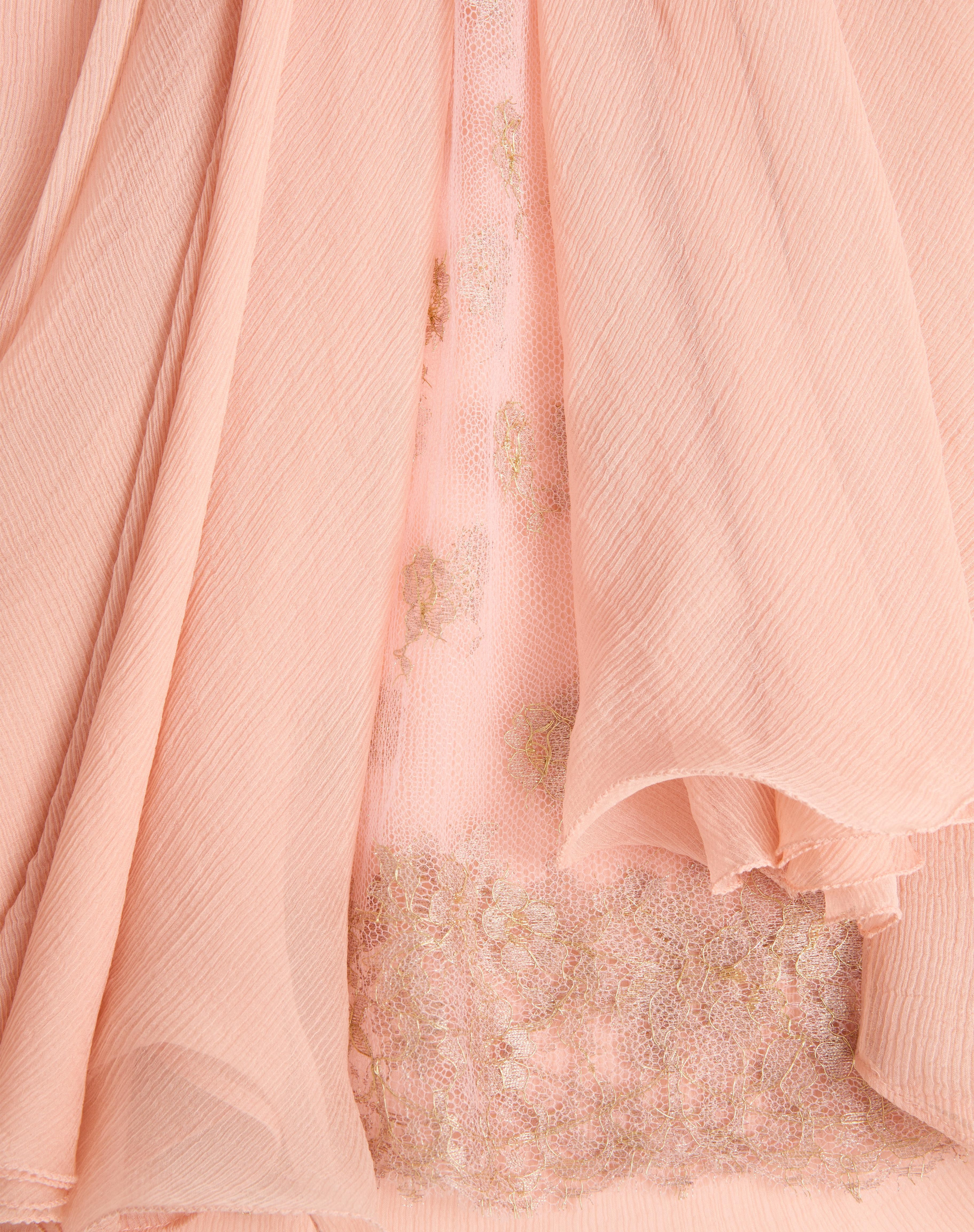 CREPPONNE CHIFFON DRESS - 8