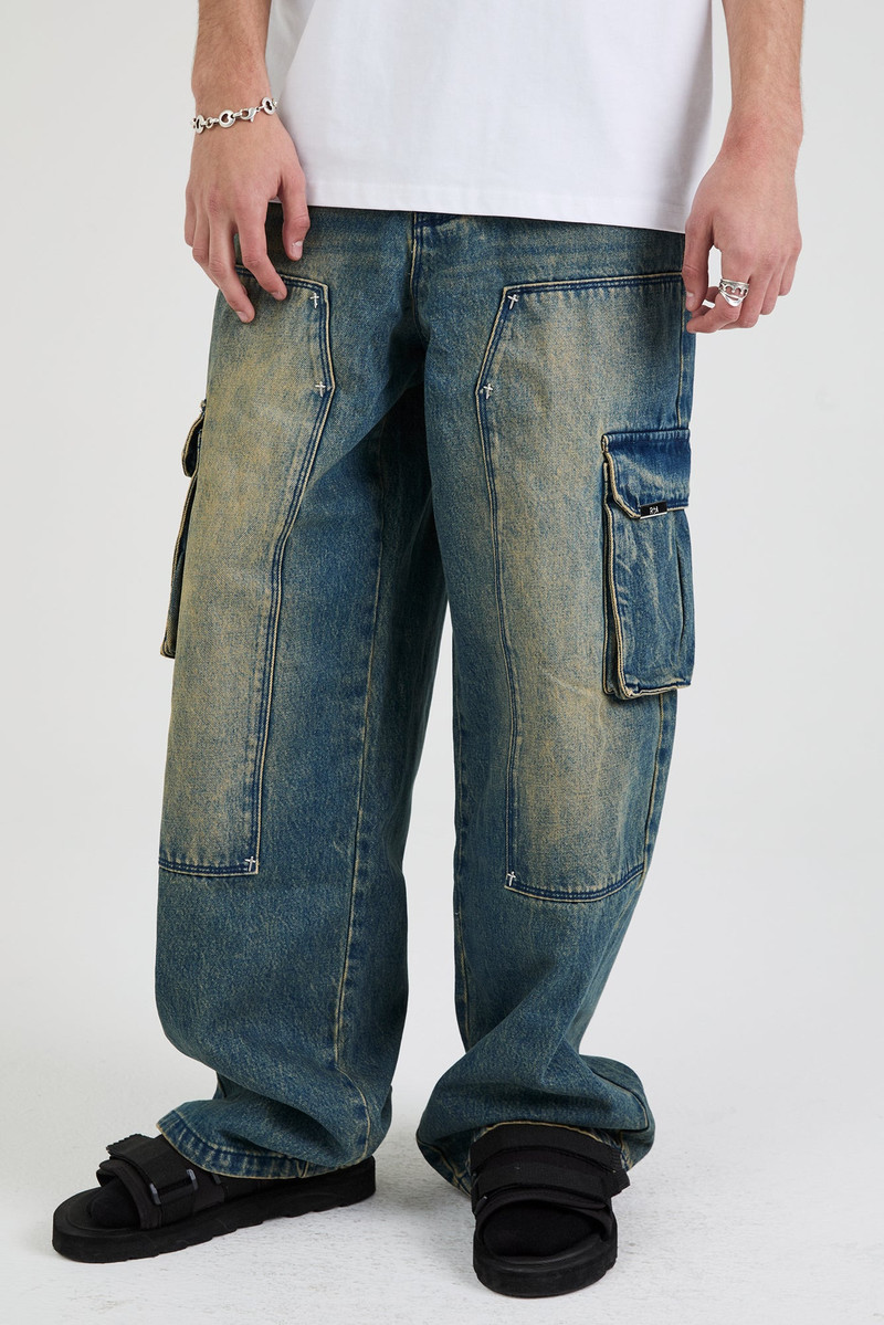 RYAN WIDE LEG CARPENTER JEAN | BLUE MINERAL 7