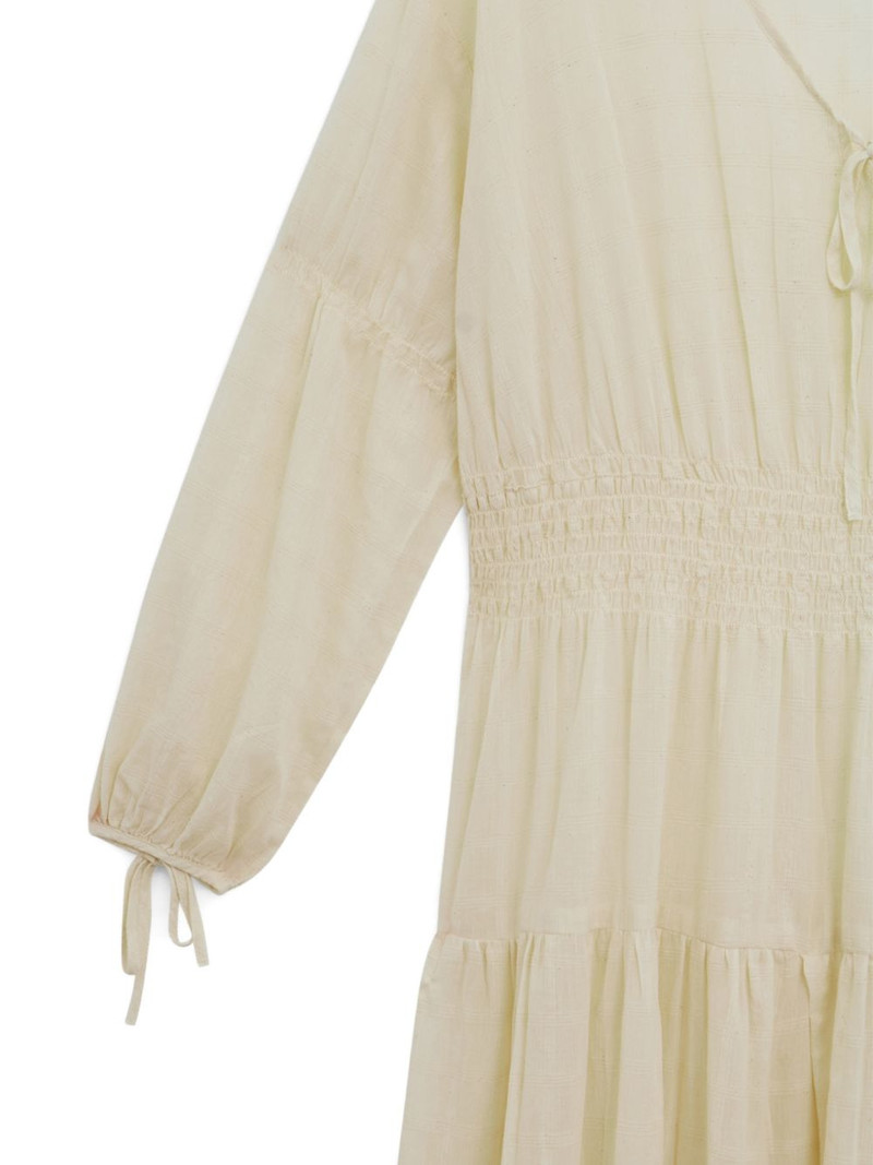tiered shirred midi dress 5