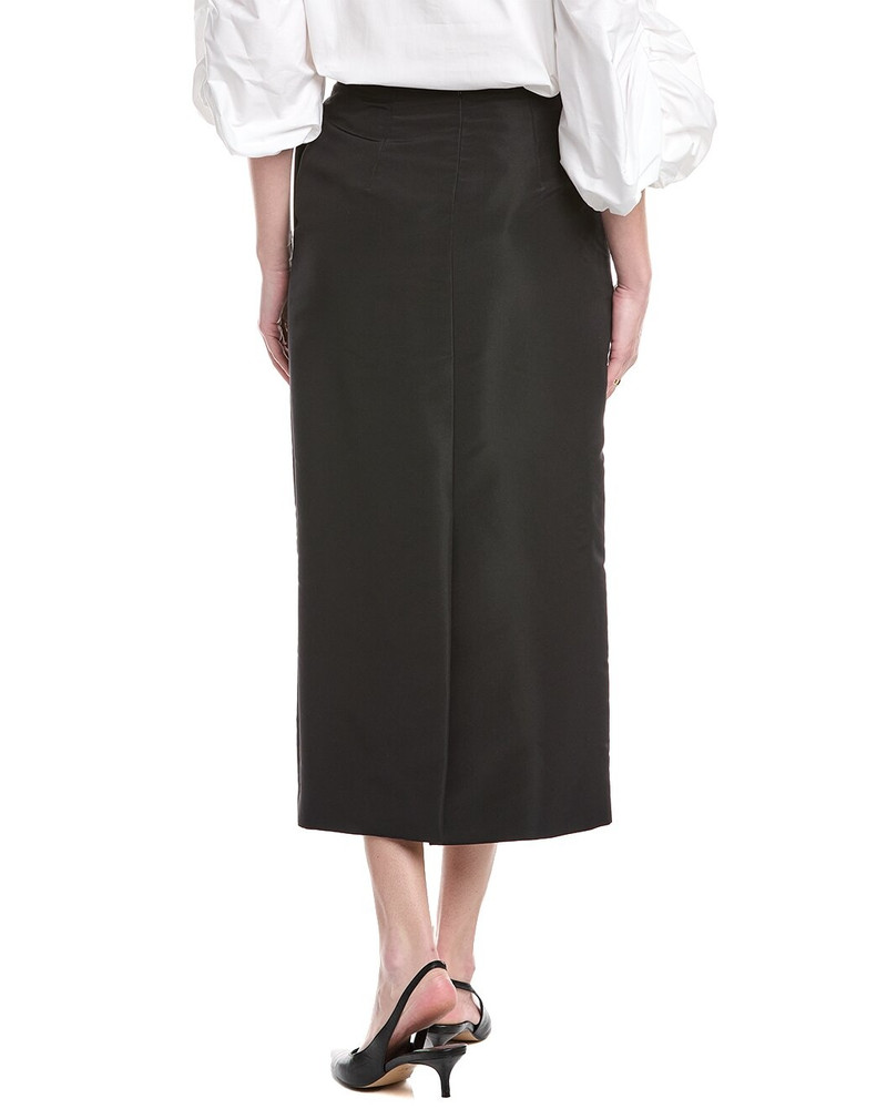 CAROLINA HERRERA Carolina Herrera Silk Midi Pencil Skirt outlook