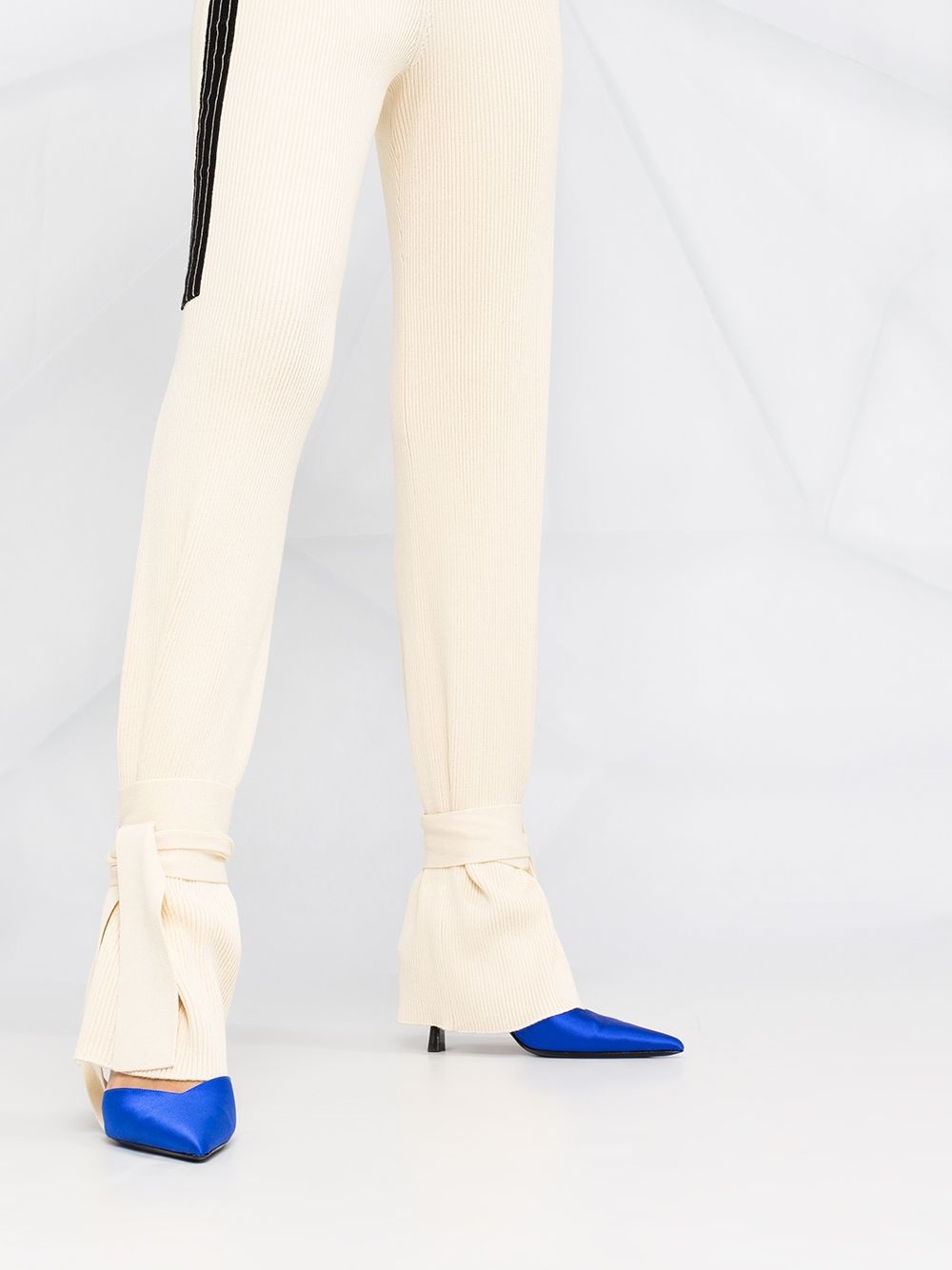 rib-knit trousers - 3