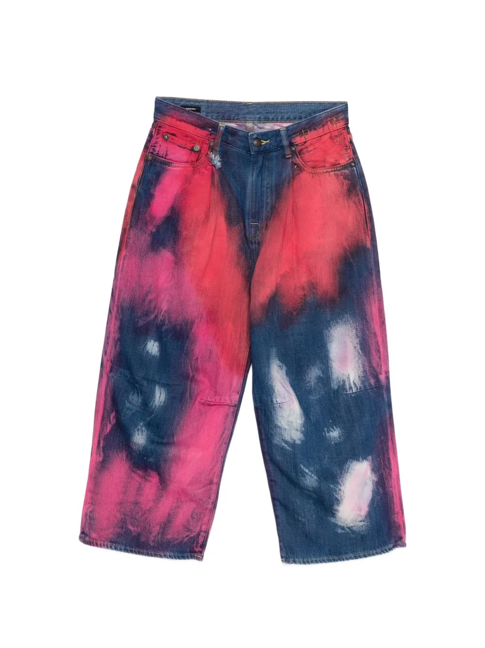tie-dye jeans - 1
