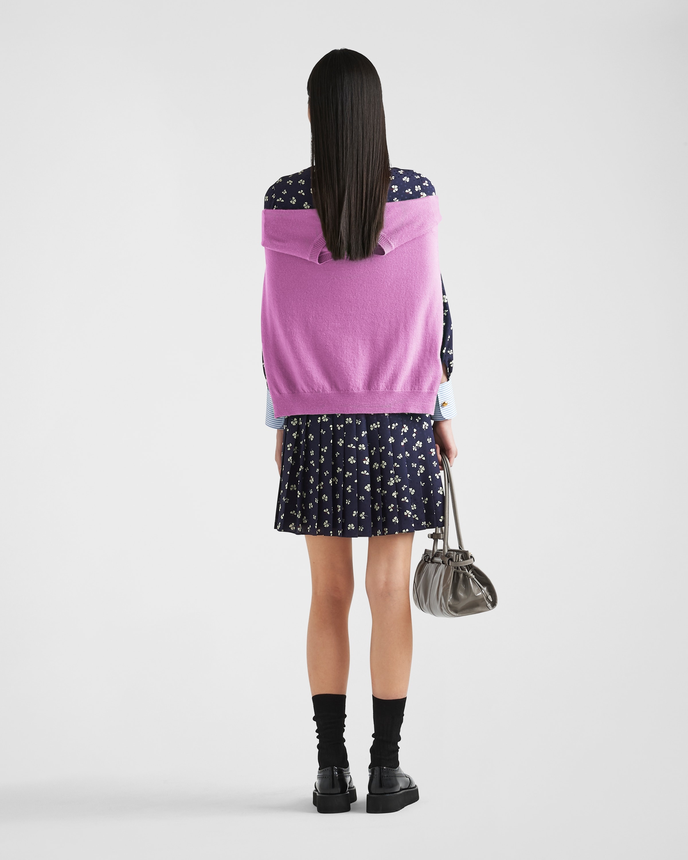 【プラダ・PRADA】Jacquard print mini-dress Prada Jacquard print mini-dress | REVERSIBLE