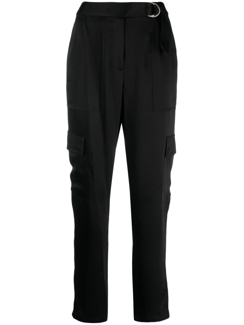 tapered-leg satin trousers 1
