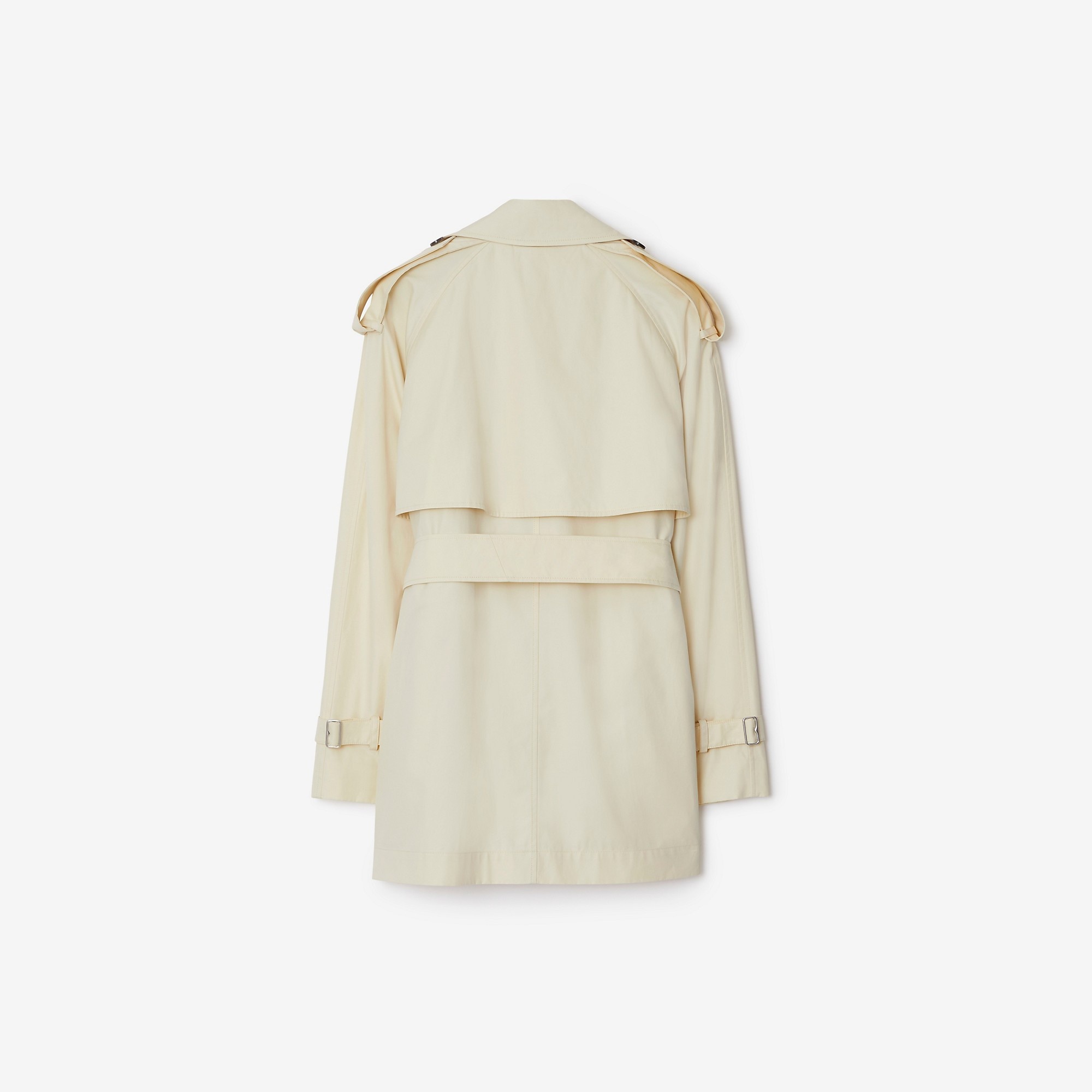 Short Gabardine Trench Coat - 5