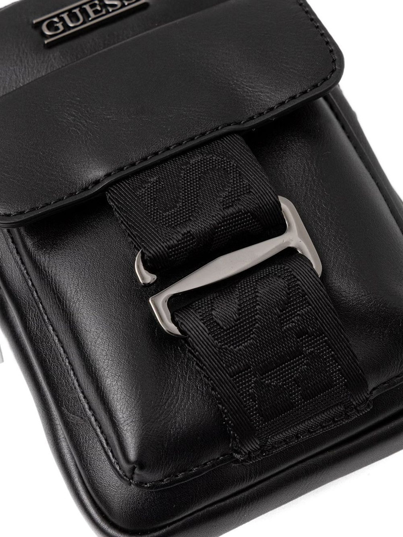 Boston logo-plaque flap-pocket messenger bag 4