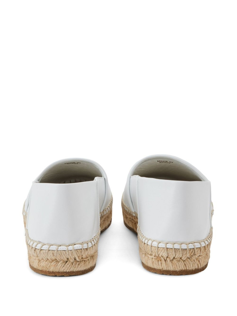 logo-print leather espadrilles 3