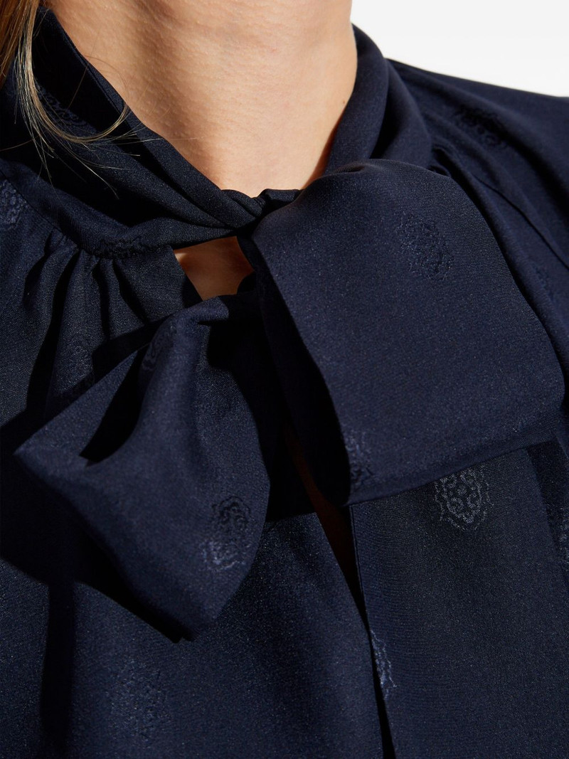 bow long-sleeved blouse 5