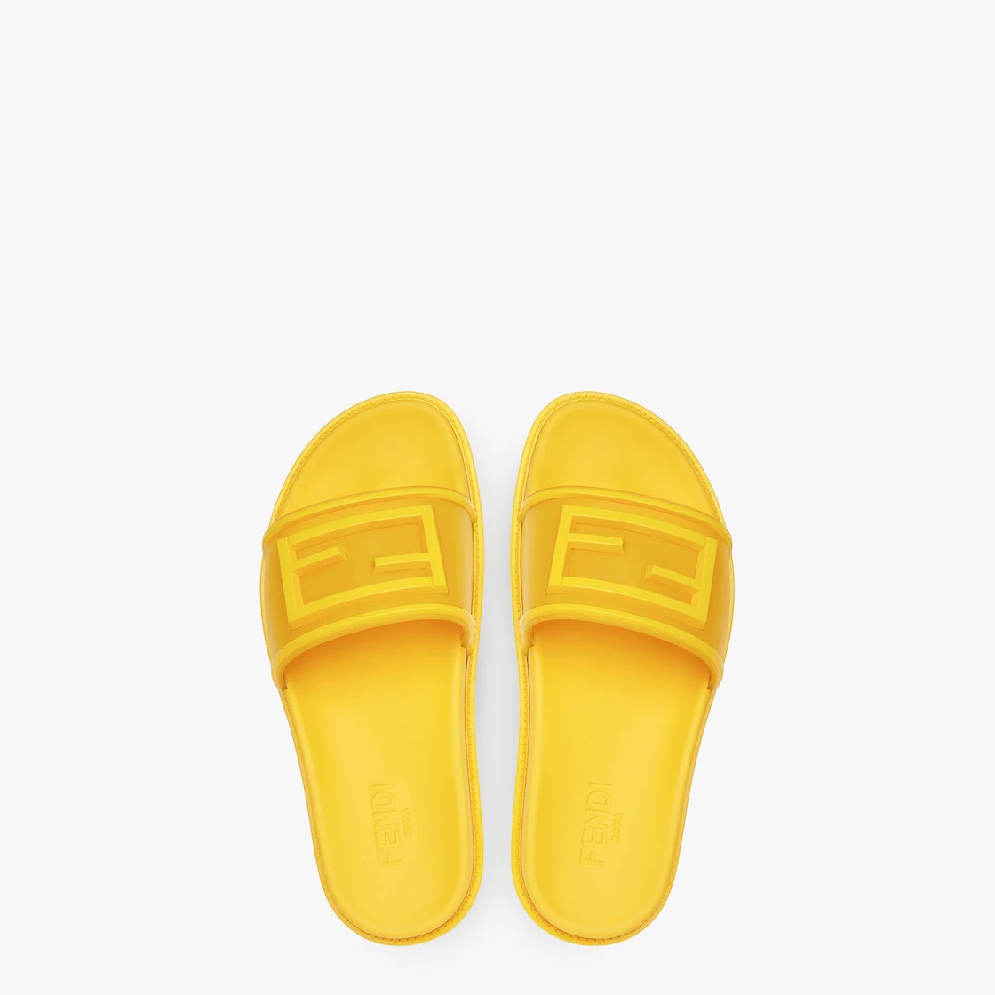 Yellow rubber slides - 4