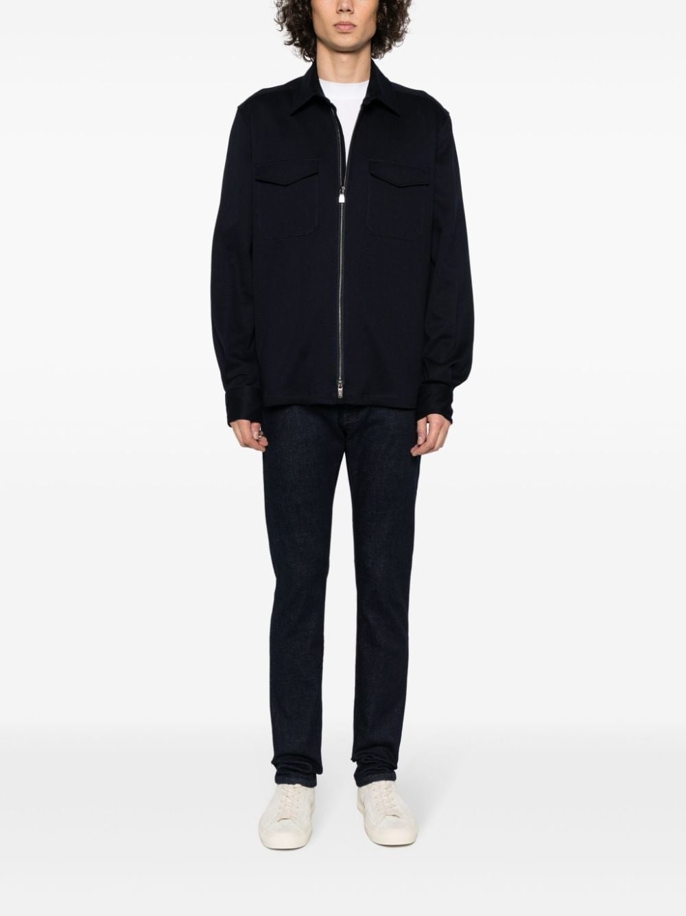 logo-appliquÃ© straight-leg jeans - 2