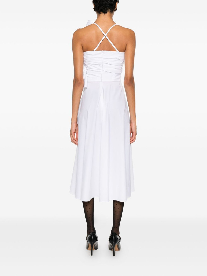 bow drape midi dress 4