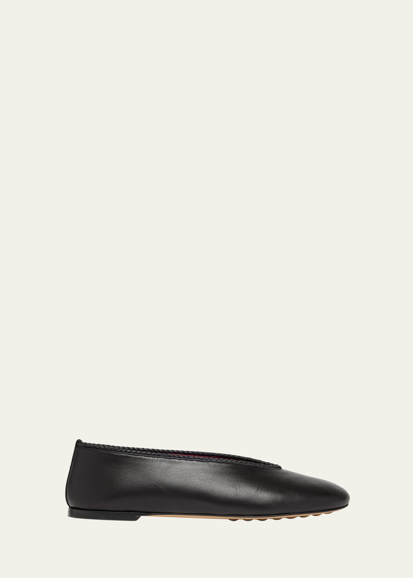 Lagoon Nappa Leather Ballerina Flats - 1