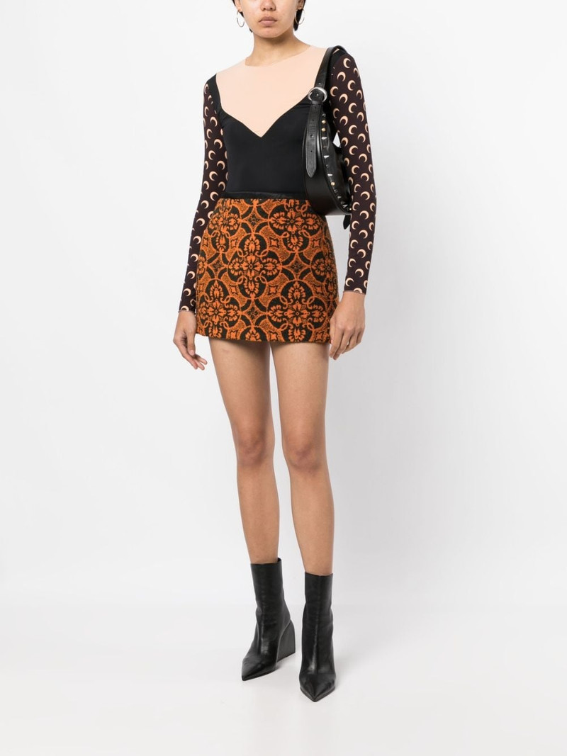 Marine Serre Oriental Towels A-line miniskirt outlook