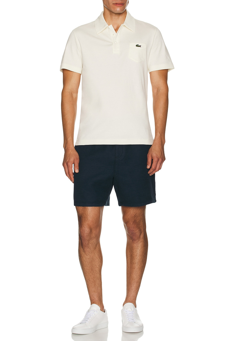 Waffle Monochrome Elasticated Textured Shorts - 5