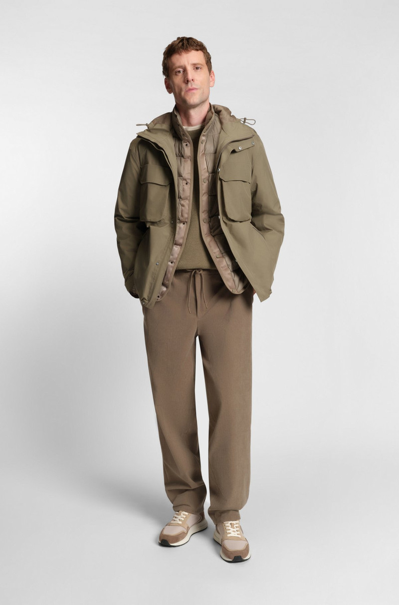 BOSS REGULAR-FIT SWEATER WITH CORDUROY RIB outlook