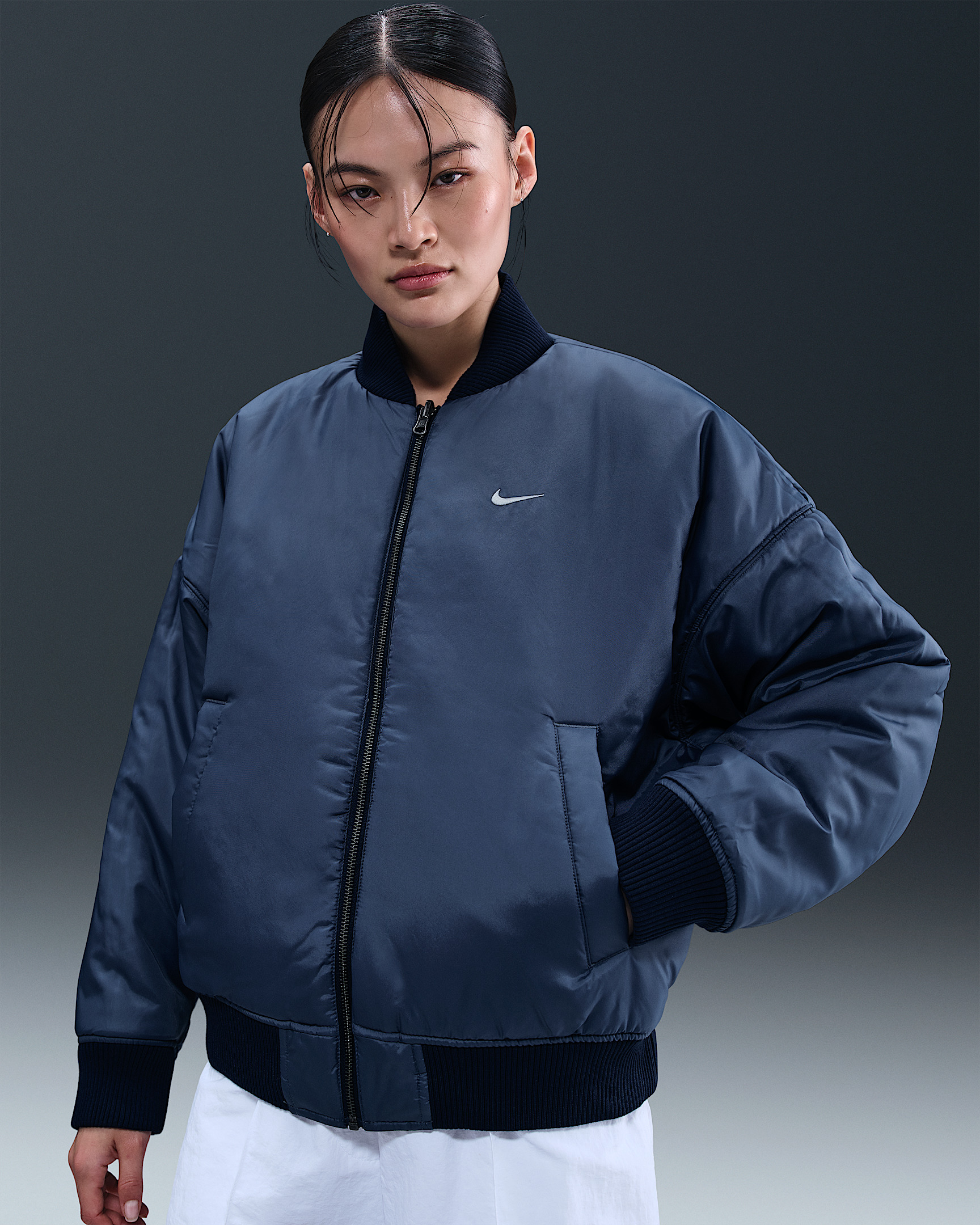 Nike Sportswear Women's Therma-FIT Reversible Bomber Jacket - 6