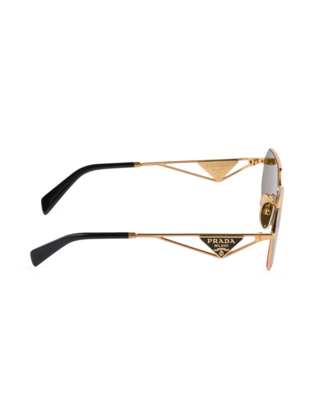 triangle-logo rectangle-frame sunglasses - 2