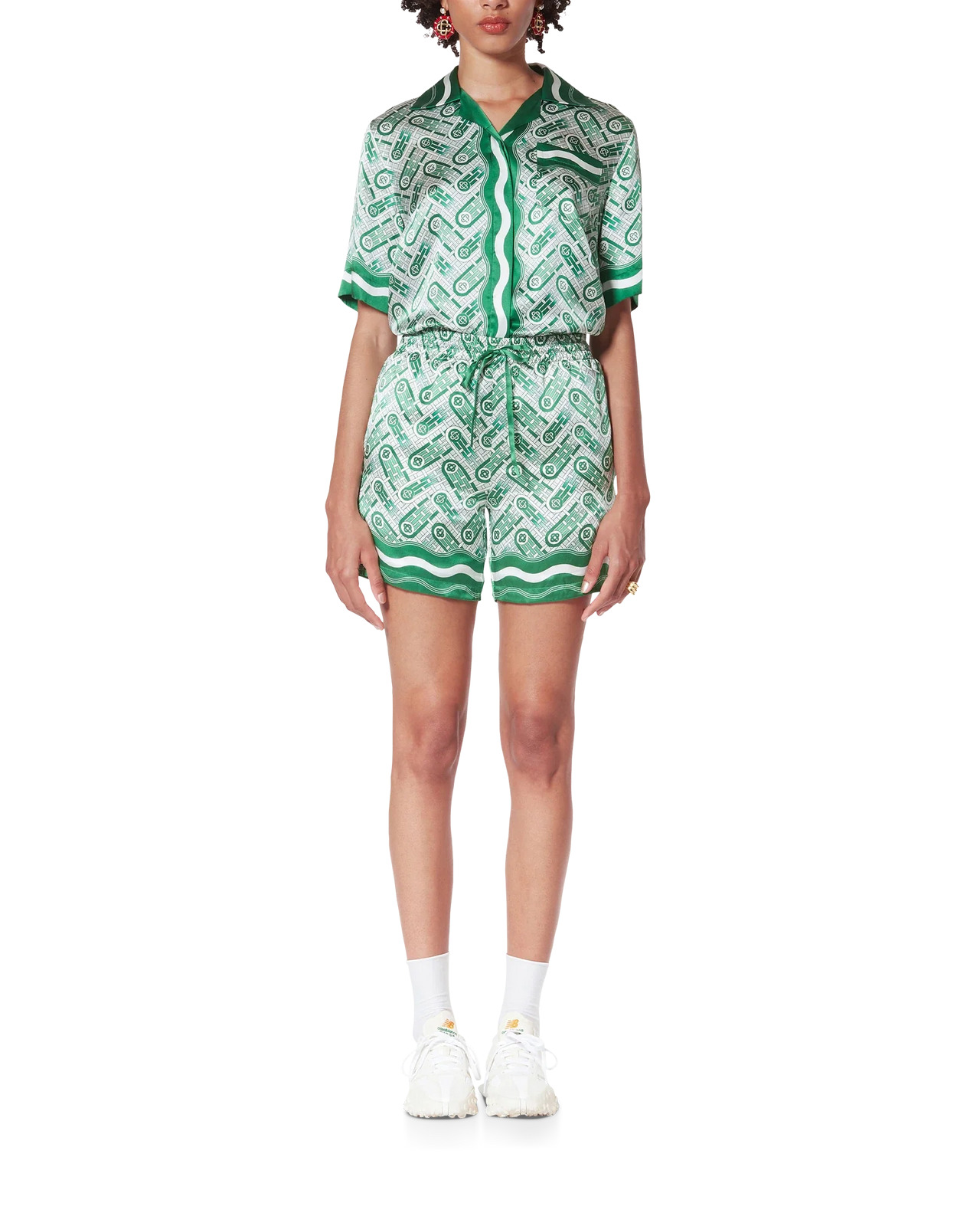 Ping Pong Monogram Silk Shorts - 2