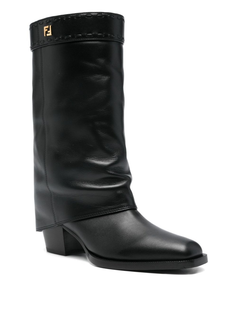 FENDI leather ankle boots outlook