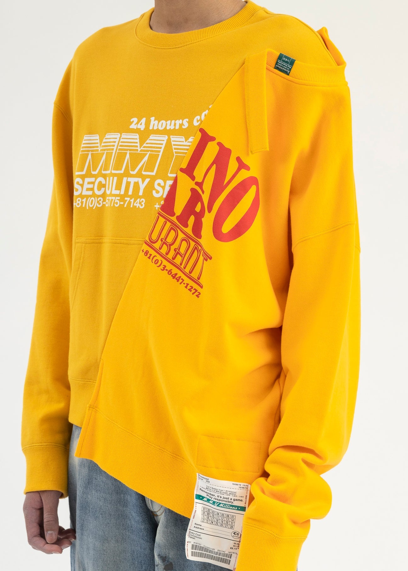 YELLOW PACTHWORK SWEATER - 2