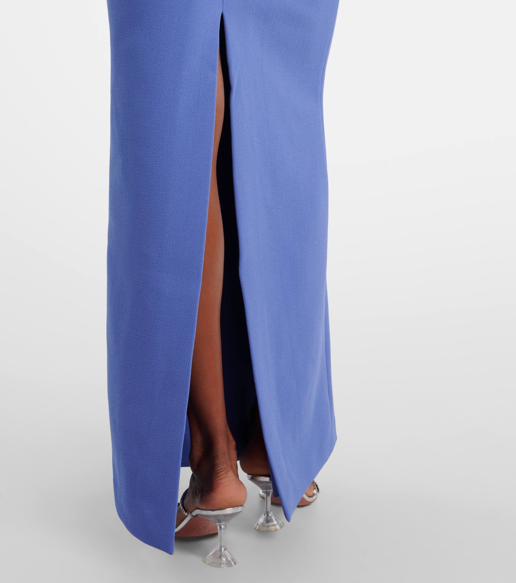 Violetta bow-detail embellished crêpe gown - 5